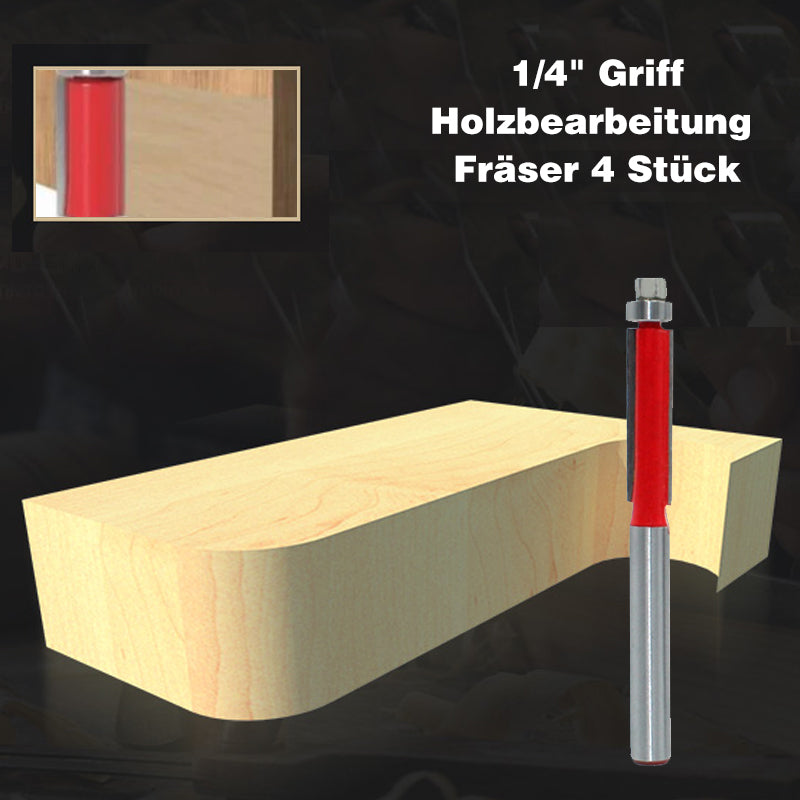 1/4" Griff Holzbearbeitung Fräser, 4 Stück