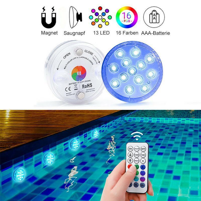 ✨LED-Tauchlicht mit Fernbedienung für den Pool✨