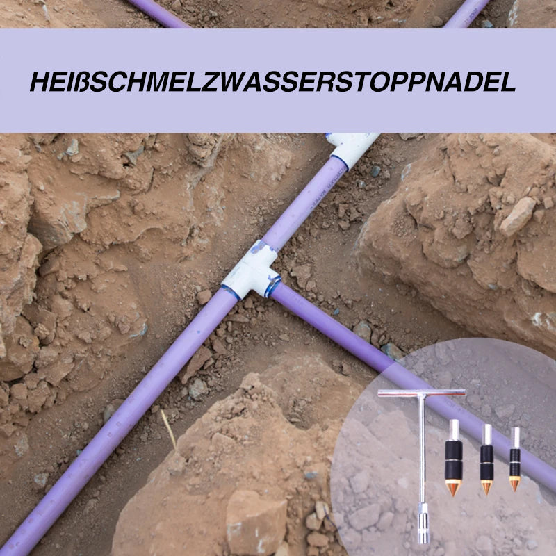 Heißschmelzwasserstoppnadel