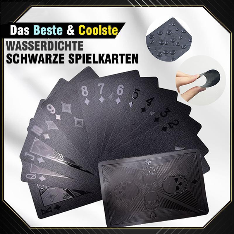 3D Wasserdichte Schwarze Spielkarten