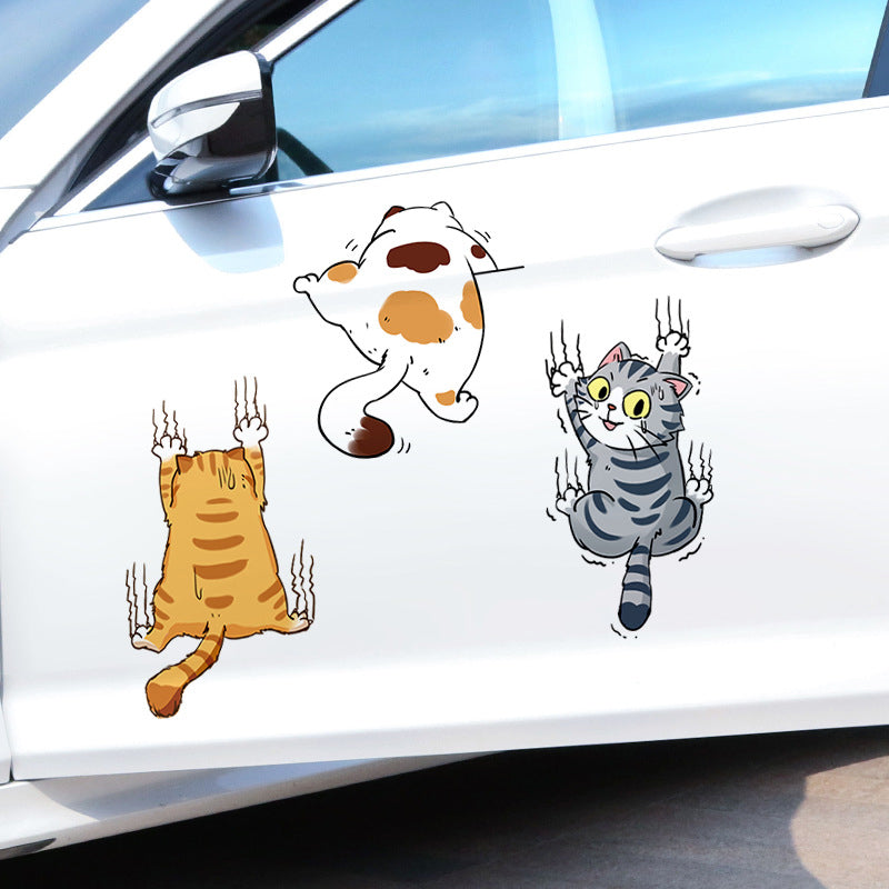 Niedliche Katze Cartoon Auto Aufkleber