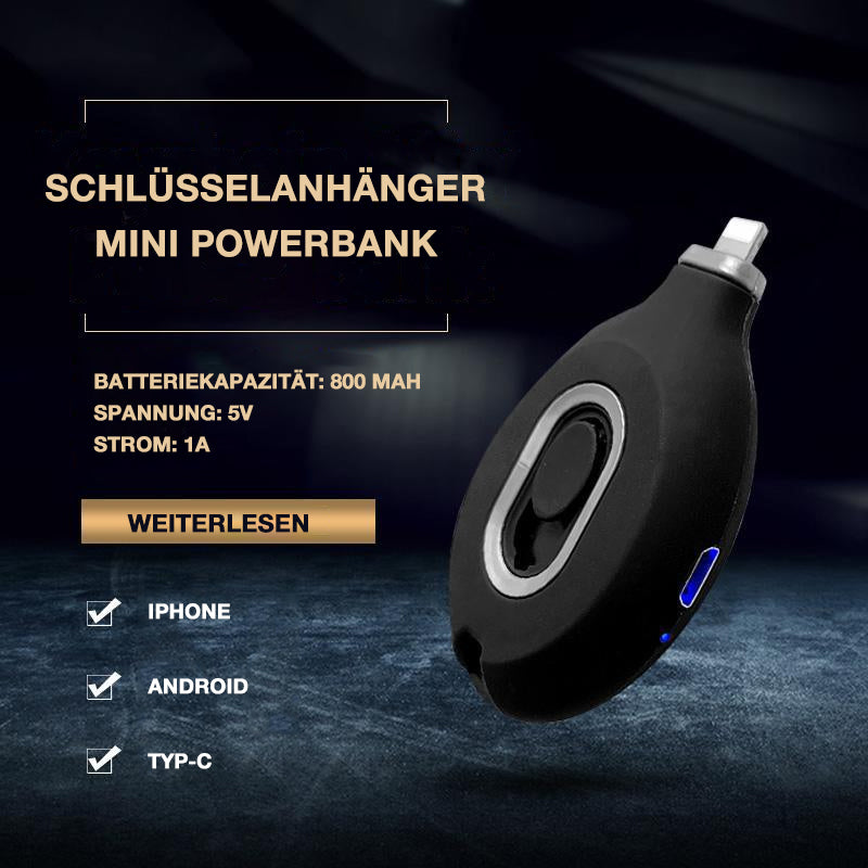 Schlüsselanhänger Mini Powerbank