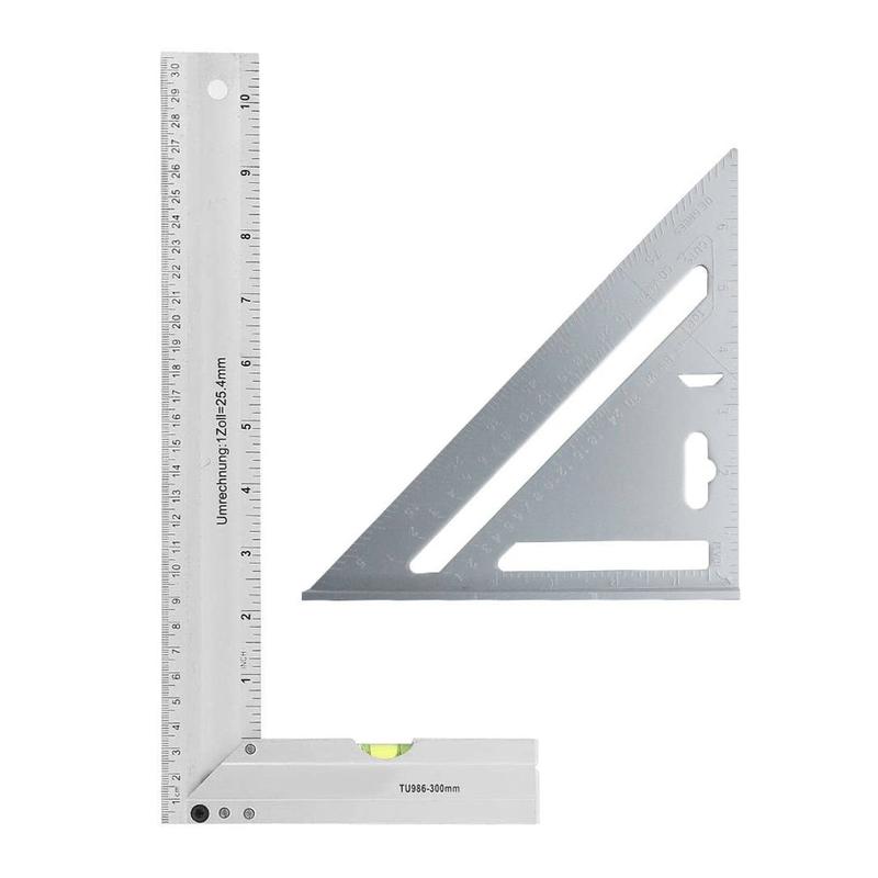 Dreieckiges und quadratisches Lineal aus Aluminiumlegierung