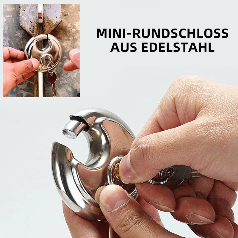 Mini-Rundschloss aus Edelstahl