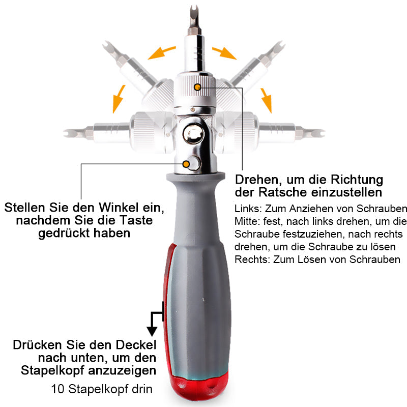 Mehrwinkel Ratschenschraubendreher Set