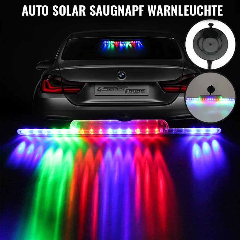 Auto Solar Saugnapf Warnleuchte