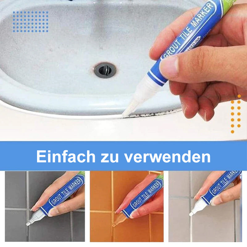 Farbstift zur Fliesenfugenreparatur