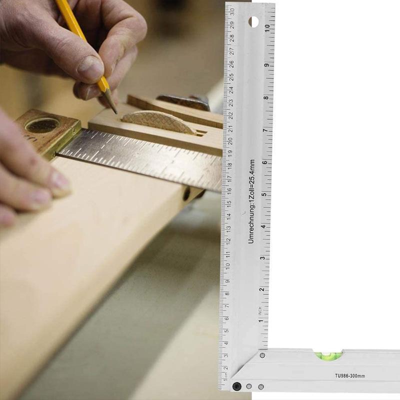 Dreieckiges und quadratisches Lineal aus Aluminiumlegierung