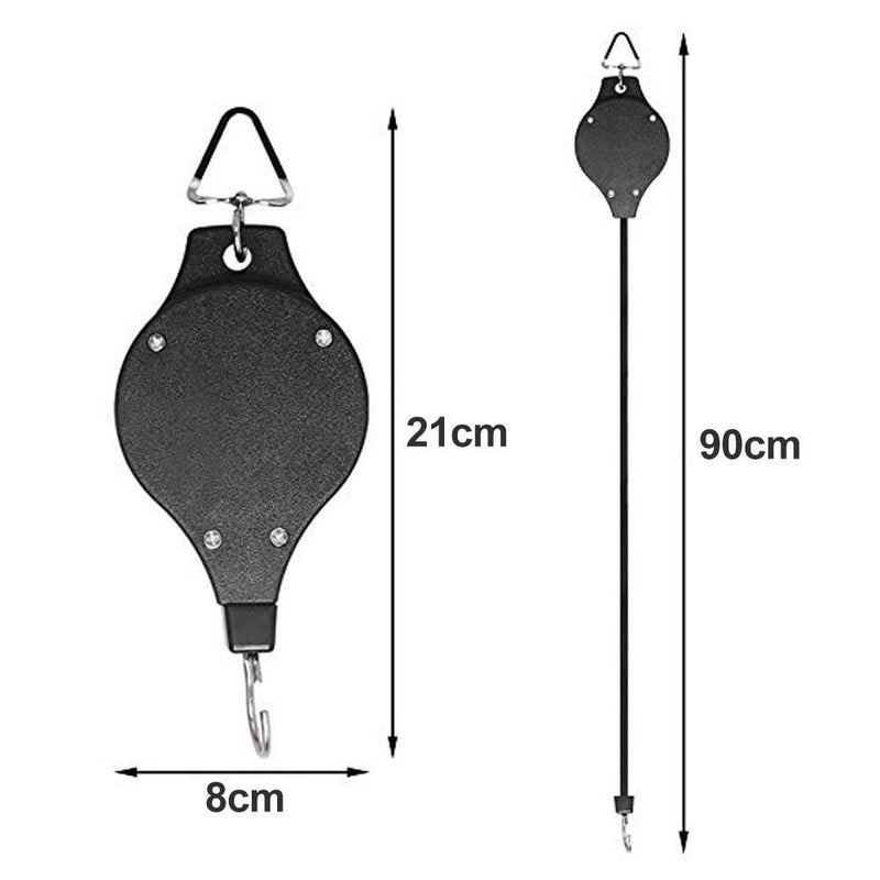 💐Einziehbarer Haken, Pflanze Seilzug für Garten Töpfe und Vogel-Feeder💐