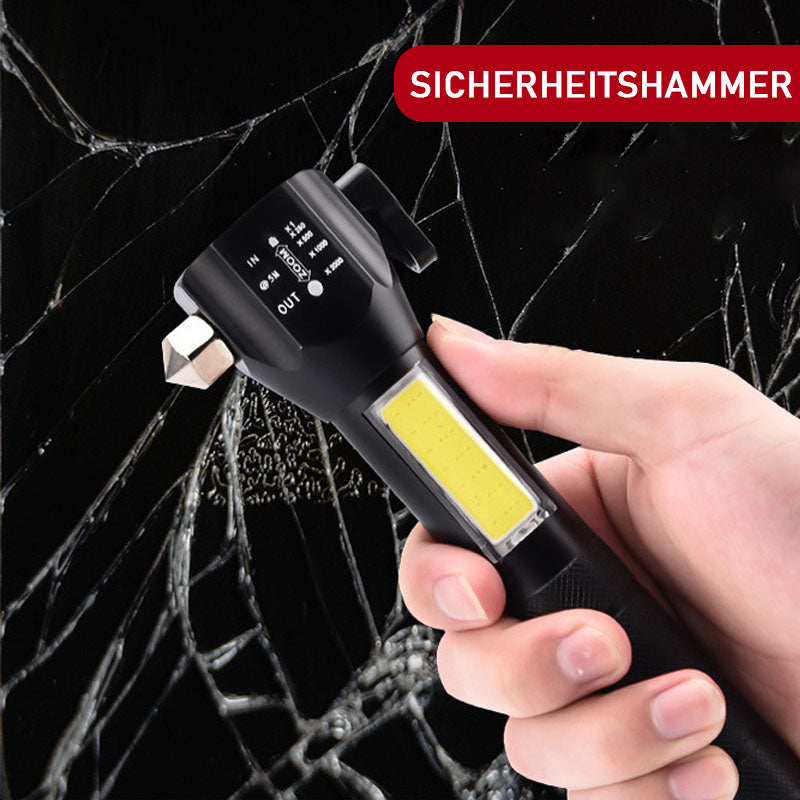 Sicherheitshammer Blendung Taschenlampe