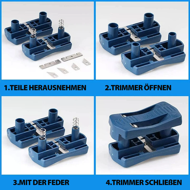 Werkzeug zum Beschneiden von Doppelkanten