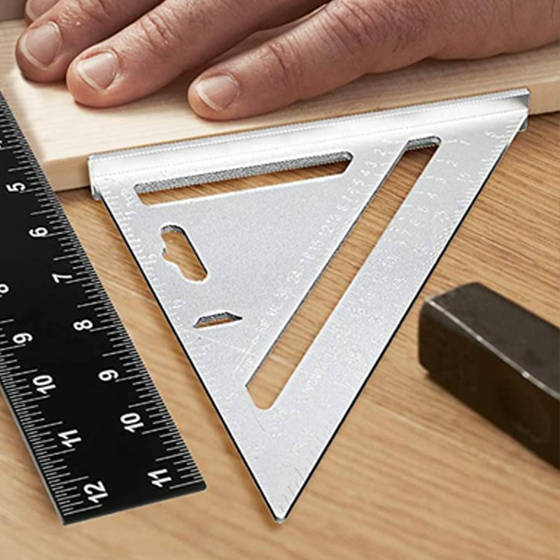 Dreieckiges und quadratisches Lineal aus Aluminiumlegierung