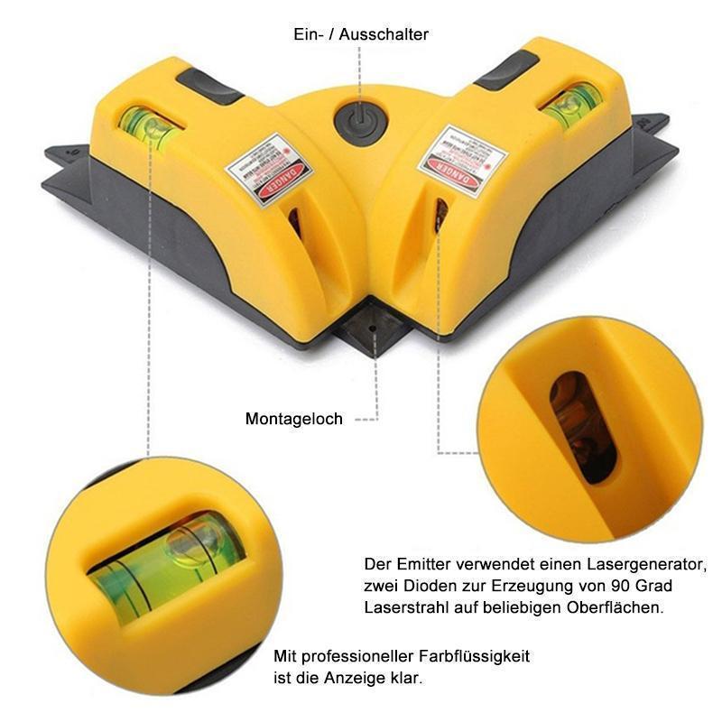 90-Grad-Laser-Winkelmesser Rechtwinkliges Erdungsinstrument