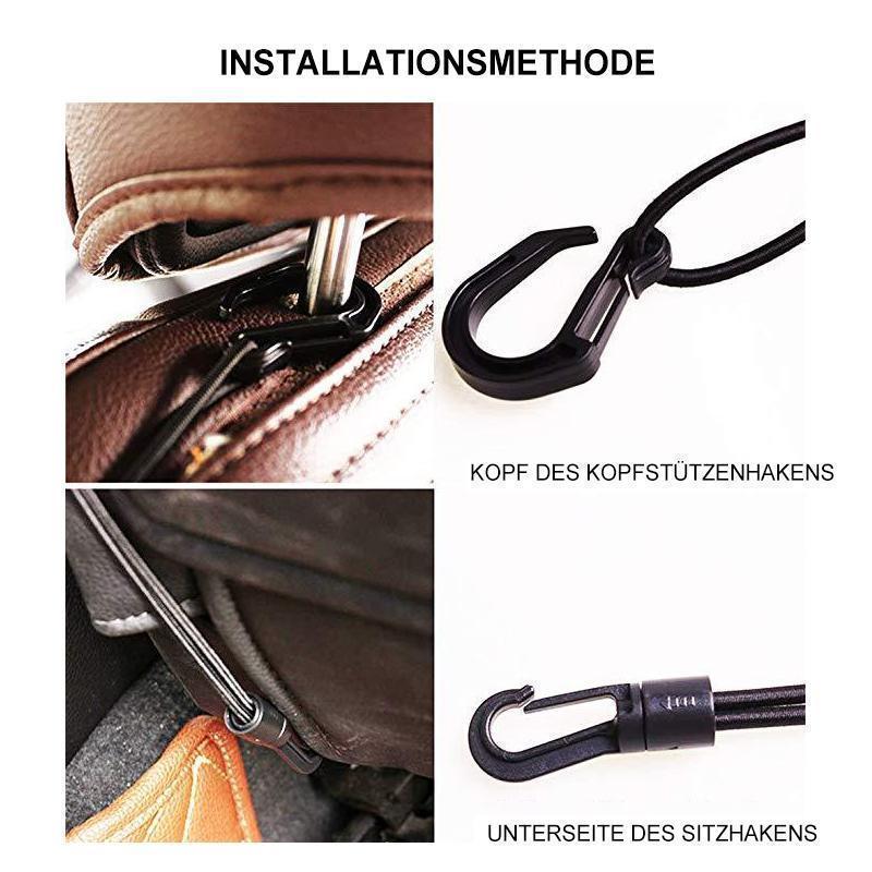 🚗Autositz Aufbewahrungsnetz Haken Organizer