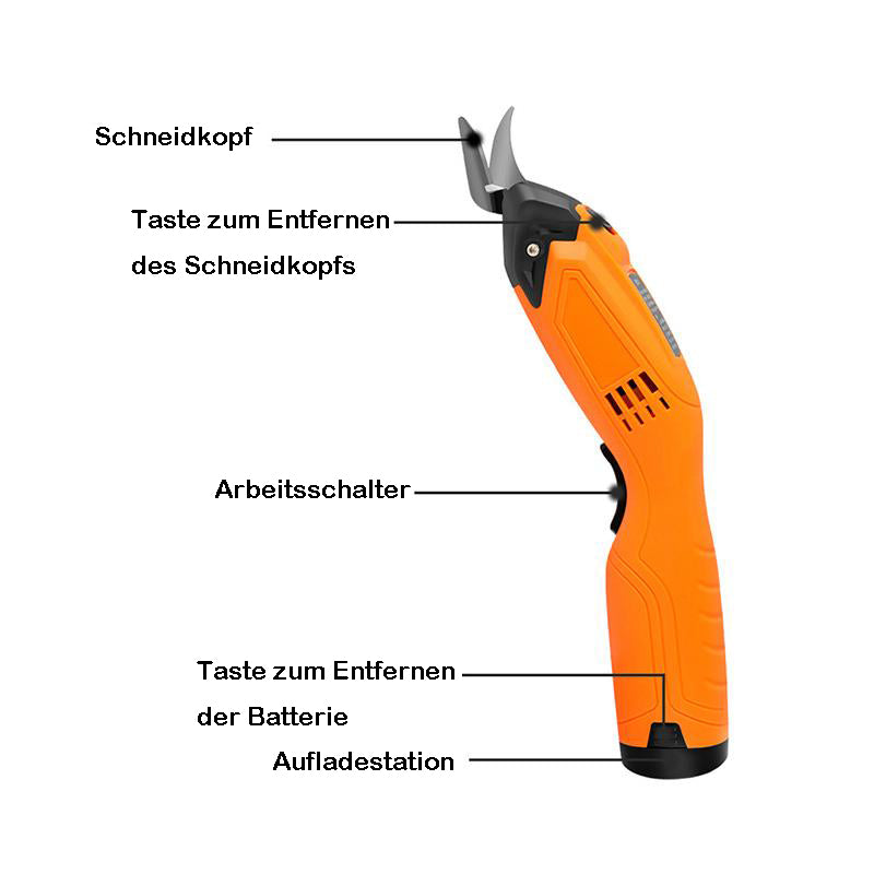 Effizientes wiederaufladbares kabelloses Stoffschneidewerkzeug